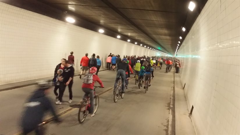 Lyttelton Tunnel Walk/Ride in Pictures